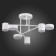 Ceiling EVOLUCE lamp. Sle201052-06. Nobel. 6x7 W, LED, 4000K, 3024 LM, 57x57x25 cm, white color