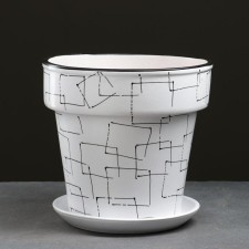 Pot floral illusion white 7 l
