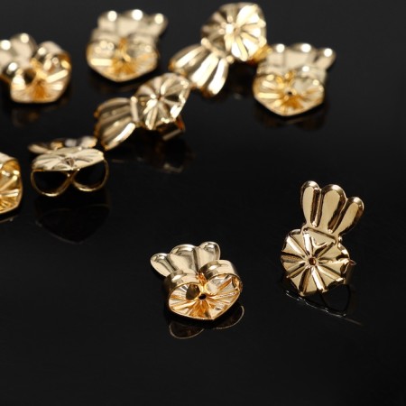 Metal underwear plugs (set of 5 pairs), gold color