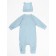 Children's overalls with a fashion cap, height 80 cm, blue color