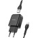 Network charger Hoco N2, USB - 2.1 A, MicroUSB 1 m cable, black