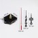 Watch mechanism with the arrows "Solomon-1", smooth move, rod 22 mm, arrows 65/95/125 mm