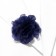 Brooch-stroke textile "flower" cloves, blue color