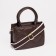 Bag Women's Tout with zipper, brown color