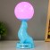 Table lamp "Sea cat" LED 3W 3AA 3000K Blue 10x11x26 cm Risalux