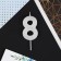 Candle for the cake, the number "8", with balls, 5.5 x 8 cm.