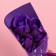 A bouquet of soap roses, purple
