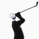 Figure Polystone "Golf player" 7.5 x 10 x 28 cm