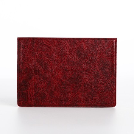 Cover for passport, burgundy color-1