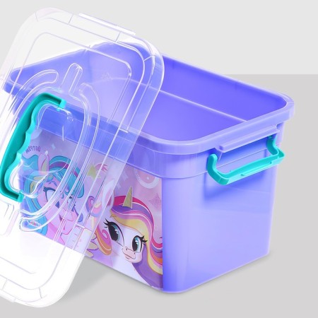 Box for storing toys "Rainbow Unicorns", 6.5 liters-2