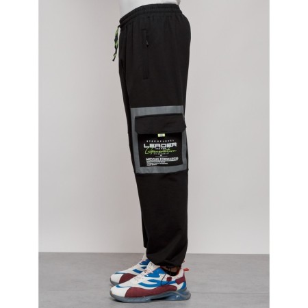 Sports male pants, size 48, black color-13