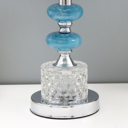 Table lamp with backlight "Topaz" 1x60W E27 Blue 28x28x43 cm Risalux-3