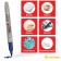 Permanent marker 1.0 mm Crown P-505-F Blue
