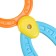 A rattle - a “planet” teether, an elastic pen, types and color mix