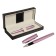 Handle Gift ball in the leatherette case, lilac body with silver