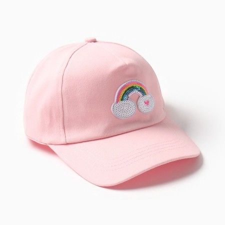 Cap for girls Minaku "Rainbow" Color Pink, Rr. 52