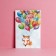 Birthday card!" glitter, fox, 12 x 18 cm