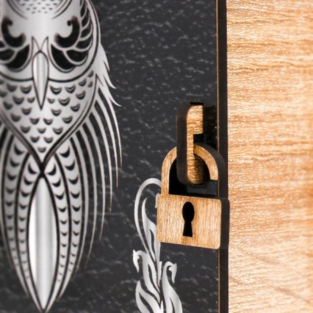 Owl Book-Kniga Brush 14x12x5 cm-3