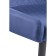 Stool on a metal -steamer Teo Metal/velor, painted metal/blue 53x62x81 cm