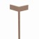 MANTRA Vector, LED, 375LM, 3000K, 130x184x320 mm table lamp, brown color