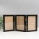 Photo frame plastic 10x15 cm, triple vertical, black