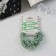 Hair Set "Gloria Shine" (2 elastic bands 5.5 cm, 2 invisibility 5 cm) Green