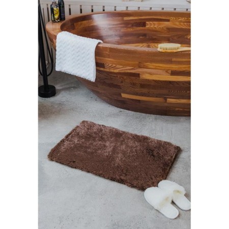 Bath and toilet rug “fluffy”, 50 × 80 cm, brown color-6