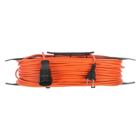Extension cord on the frame Luazon Lighting Eco, 1 socket, PVS 2x0.75, 6 A, 1300 W, 50m, orange-1