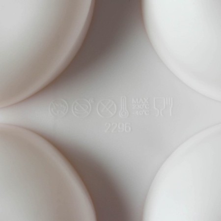 Form for mussa desserts and baking konfinetta “puenti”, silicone, 30 × 18 × 3 cm, 8 cells (6.6 × 3 cm), white color-4