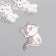 Decor for creativity tree "Striped cats" set 10 pcs 2.1x1.3 cm