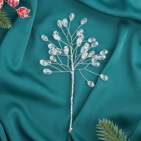 Decor "Crystal Tale" 16 cm, ovalchik transparent