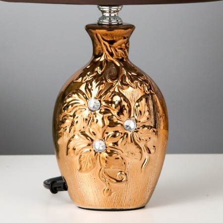 The desktop lamp with the lampshade E14 "Flowering" 33x20x16 cm-4