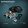 Bath mixer Zein Z3843, single -leaf, shower set, watering can 5 modes, black