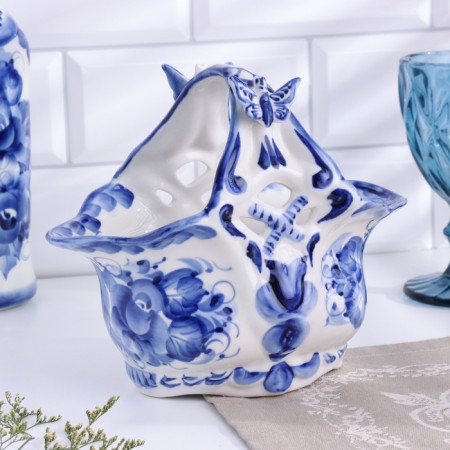 Candy "Marquis", 21 x 18 cm, gzhel