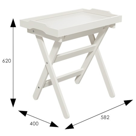 Journal table with tray Lotus, 582x400x620, dairy oak-1