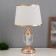 Table lamp "Yuri" 1x40W E27 1x3W LED gold 25x25x41cm