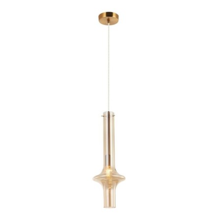 Suspension lamp GLASO 1x14 40W, size 14.5x14.5x47-150 cm, bronze color