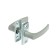 Bilateral plastic handle for greenhouses, gray