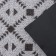 Rug of the galliped muddy share "Rombs", 45 × 75 cm, black and gray color