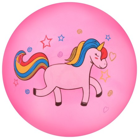 Children's ball "Pony and unicorns", D = 22 cm, 60 g, color mix-1