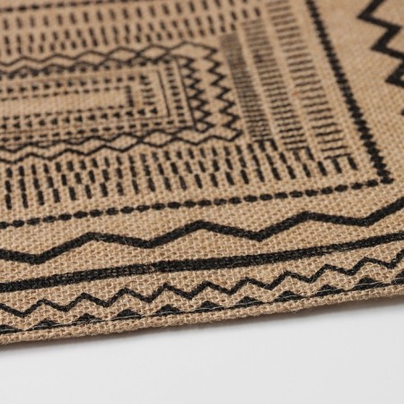 Serving napkin on the table "Africa", 44.6 × 29.5 cm, black color-1