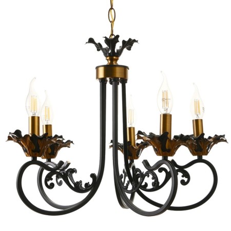 Madfi chandelier 5he14 40W black and gold 55x70x55 cm Bayerlux-3