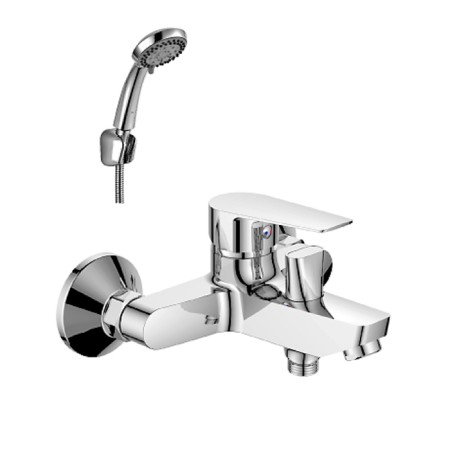 One-handed mixer for the bath Rossinka S35-31, with a short spout, chrome