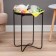 Coffee table "Grace" YS-037, black 42x46 cm