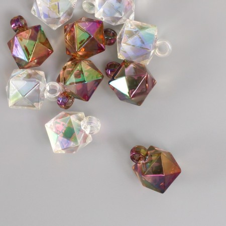 Decor for the work of acrylic "Cube" set of 10 pcs 2.1x1.6x1.6 cm-2