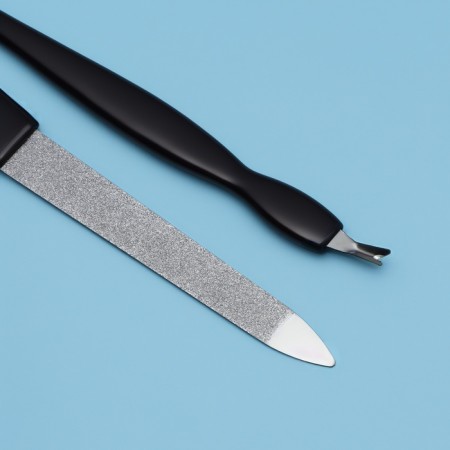 Manicure set, 2 objects, black/silver color-2