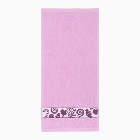 A towel 30x60 cm caramel, lilac, Makra 340g/m, HL100%-1