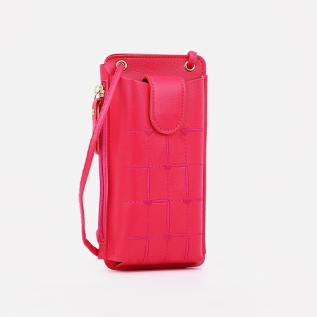 Baby bag on magnet, long belt, raspberry color