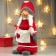 Interior doll "Grandma in a red outfit, with a heart on the apron" 52x12x18 cm