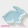 Ceramic Serving Dolyana "Cuties. Bunny ", 17.8 × 12.7 × 1.5 cm, blue color